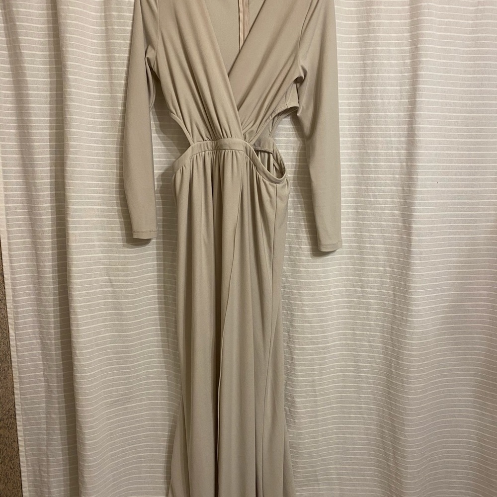 ASOS stone grey formal dress size 8